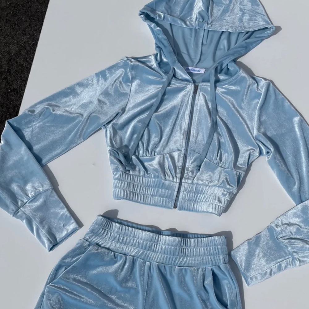 Baddieville Ice Princess Set Track short set